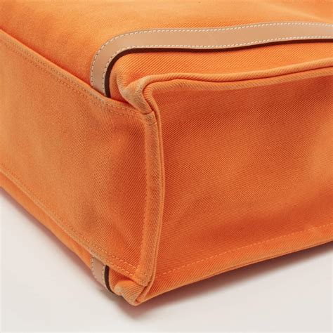 hermes cabalicol|Hermes Orange/Natural Canvas and Leather Cabalicol Bag.